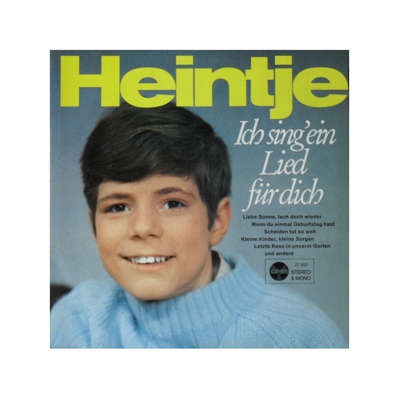 Heintje ‎– Ich Sing&8216 Ein Lied Für Dich|1969    Ariola	80 001 IU