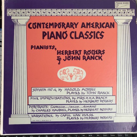 Rogers Herbert - John Ranck – Contemporary american piano classics|1960    Dorian Records ‎– LP 1006