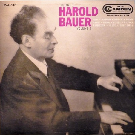 Bauer Harold ‎– The Art Of Harold Bauer Volume 2|1956    RCA Camden ‎– CAL-348