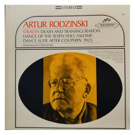 Strauss Richard – Death and Transfiguration / Dance of The Seven Veils / Dance Suite After Couperin- Rodzinski|Seraphim ‎– 60030