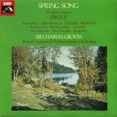 Sibelius -Spring Song -Sir Charles Groves ‎|1976    	His Master's Voice ASD 3287