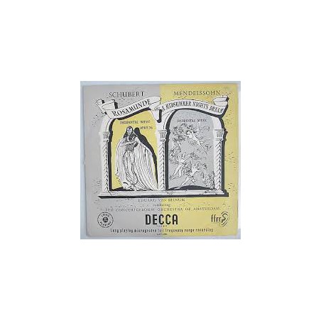 Schubert-Mendelssohn -Rosamunde - Incidental Music / A Midsummer Night's Dream - Incidental Music-van Beinum|Decca ‎– LXT 2770