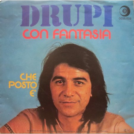 Drupi  – Con Fantasia|1977    Ricordi ‎– 0035.033-Single