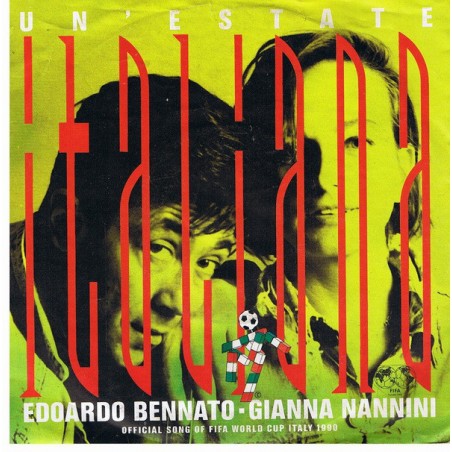 Bennato Edoardo - Gianna Nannini ‎– Un' Estate Italiana|1990     Virgin ‎– 112 913-Single
