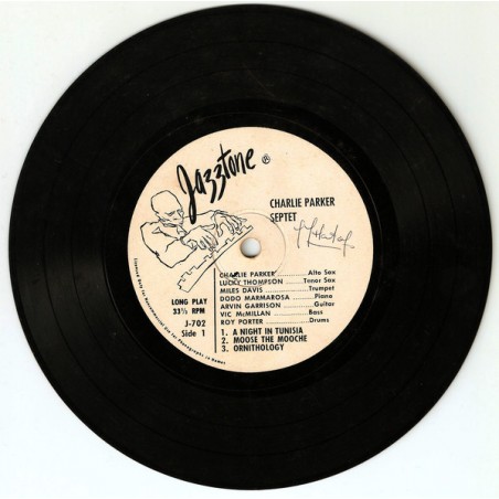 Parker Charlie ‎– Charlie Parker Sextet|1956   Jazztone ‎– J-702-Company Sleeve
