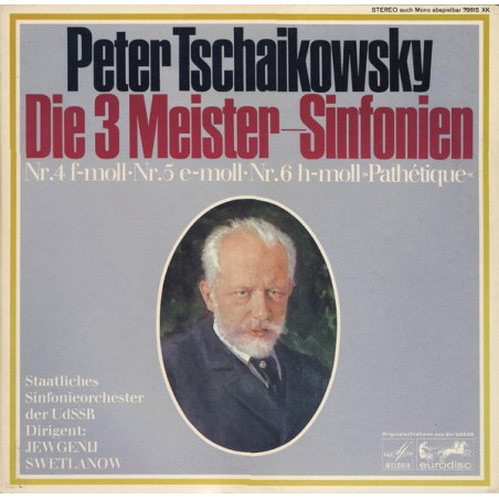 Tschaikowsky ‎– Die 3 Meister-Sinfonien|1967   Melodia-Eurodisc ‎– 76615 XK-3LP´s