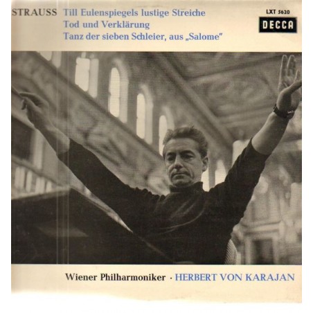 Strauss Richard -Till Eulenspiegels lustige Streiche / Tanz der sieben Schleier...-Karajan|1961   Decca ‎– LXT 5620