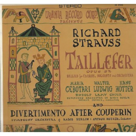 Strauss Richard -Taillefer and Divertimento after Couperin- Maria Cebotari -Hans Hotter ... |1952   URLP 7042