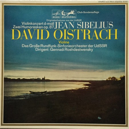 Sibelius Jean ‎– Violinkonzert D-Moll / Zwei Humoresken Op. 87| Eurodisc ‎– 74 111 KK