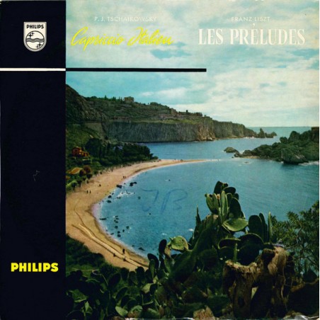 Tschaikowsky-Liszt ‎– Les Préludes / Capriccio Italien|1958   Philips ‎– S 06 190 R-10" Vinyl