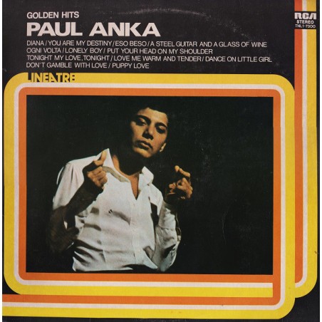 Anka Paul ‎– Golden Hits|1976    RCA ‎– TNL1 7300