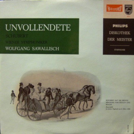 Schubert-Unvollendete- Wolfgang Sawallisch, Wiener Symphoniker| Philips ‎– 836214 VZ-10 " Vinyl