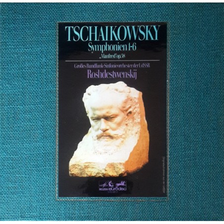 Tschaikowsky– Symphonien 1-6 / "Manfred" op.58 -Roshdestwenskij |Melodia-Eurodisc ‎– 86 845 XK-7 LP-Box