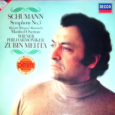 Schumann– Symphonie Nr. 3 -Zubin Mehta - Orchestre Philharmonique De Vienne |1983   411736-Club Edition