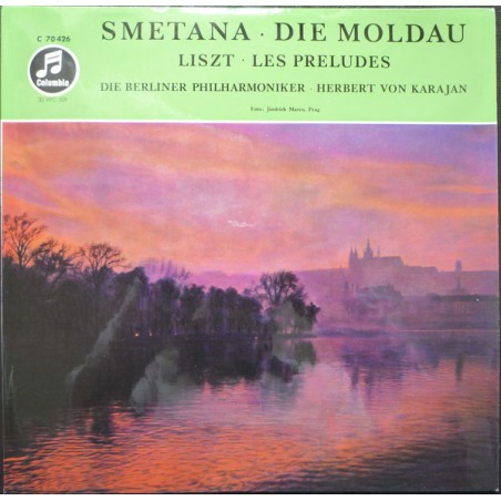 Smetana-Liszt-Die Moldau-Les Preludes - Berliner Philharmoniker-Herbert von Karajan |Columbia ‎– C 70 426-10" Vinyl