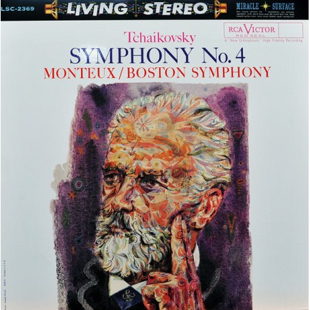 Tchaikovsky – Symphony No. 4 -Monteux-Boston Symphony| RCA Victor Red Seal ‎– LSC-2369