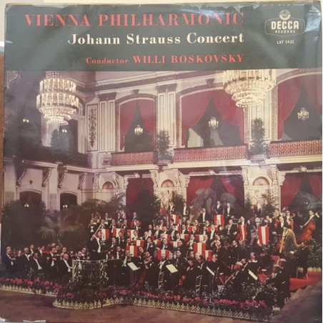 Strauss Johann ‎– Johann Strauss Concert- The Vienna Philharmonic Orchestra-Willi Boskovsky|1958  Decca ‎– LXT.5432