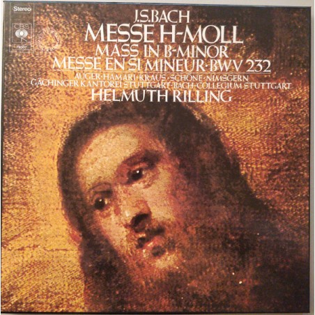 Bach-Messe in H-Moll - Mass in B Minor - Messe En Si Mineur Bwv 232  - Rilling |1977   CBS-79307-3 LP-Box