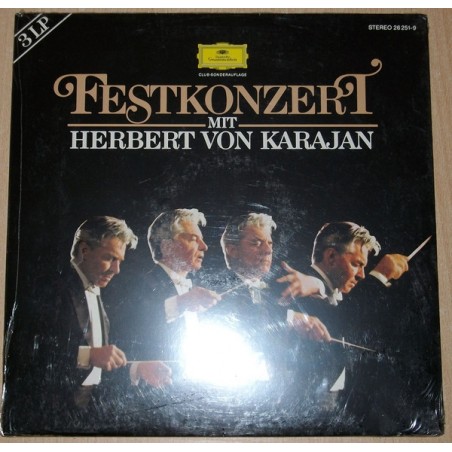 Berliner Philharmoniker, Herbert von Karajan ‎– Festkonzert|Deutsche Grammophon ‎– 26 251-9-3LP´s