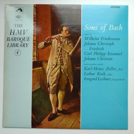 Wilhelm Friedemann Bach - J. Chr.Friedrich Bach - Carl Ph. Emanuel Bach - Johann Chr. Bach-The Sons Of Bach|1965   HQS 1039