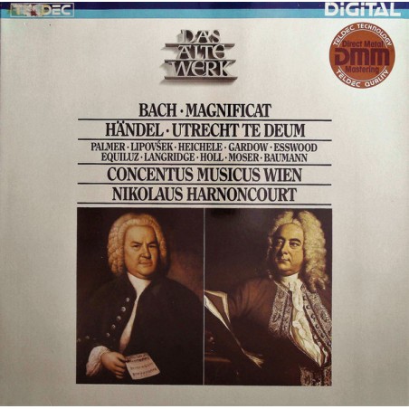 Bach-Händel – Magnificat ∙ Utrecht Te Deum -Concentus Musicus Wien-Harnoncourt ‎|1984