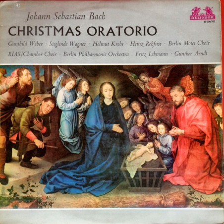 Bach-Weihnachts-Oratorium-RIAS-Kammerchor, Berliner Philharmoniker|1959    Heliodor ‎– 89 700/02-3 LP´s