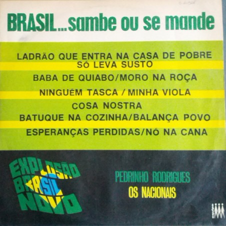 Rodriguez Pedrinho / Os Nacionais ‎– Brasil . . . Sambe Ou Se Mande|1972    Equipe ‎– EQAC 5047