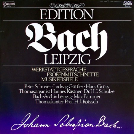 Bach -Werkstattgespräche,Probenmitschnitte, Musikbeispiele -Peter Schreier, Ludwig Güttler |1984   Capriccio-C 12 423