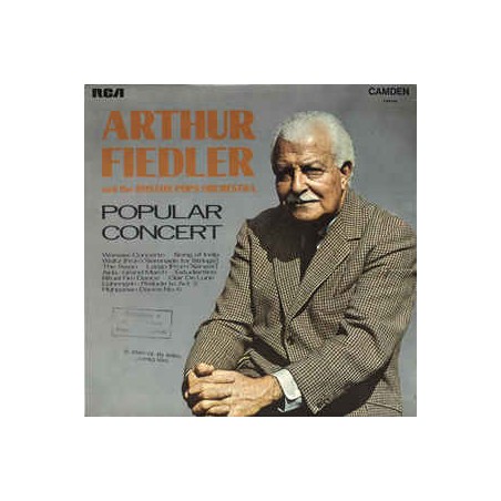 Fiedler Arthur and The Boston Pops Orchestra ‎– Popular Concert|1965    RCA Camden CDM 1042