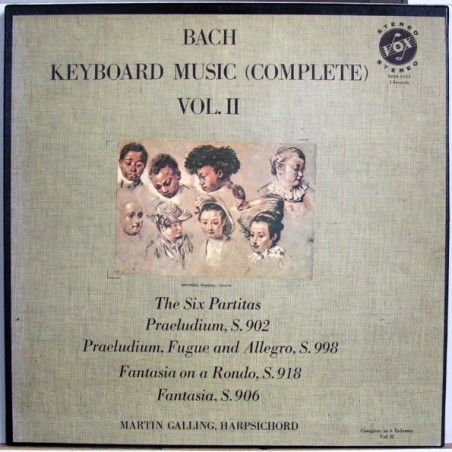 Bach- Keyboard Music (Complete) Vol. 2-Martin Galling |1965    Vox ‎– SVBX 5435-3 LP Box