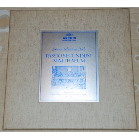 Bach ‎– Passio Secundum Matthæum (Matthäus-Passion)- Karl Richter|Archiv Produktion ‎– 198 009/012-4 LP Box