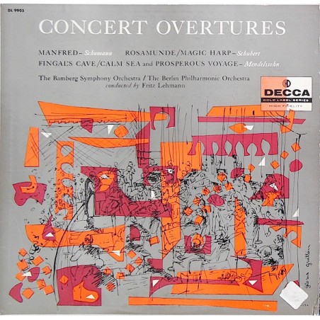 Concert Overtures- Bamberg Symphony Orchestra-The Berlin Philharmonic Orchestra-Fritz Lehmann|Decca ‎– DL 9905