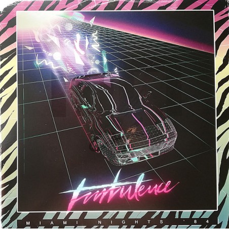 Miami Nights '84  ‎– Turbulence|2019    EPR‎– WAVE 040  Lim. Edition, Pink Green Swirled With Black Splatter