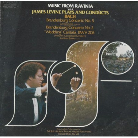 Bach- Music From Ravinia-Vol 1- James Levine-plays and conducts -Kathleen Battle |1978   RCA Red Seal ‎– ARL1-2788