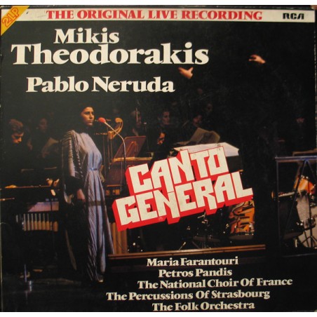 Theodorakis Mikis - Pablo Neruda ‎– Canto General|1975     RCA ‎– PFL 2-8072