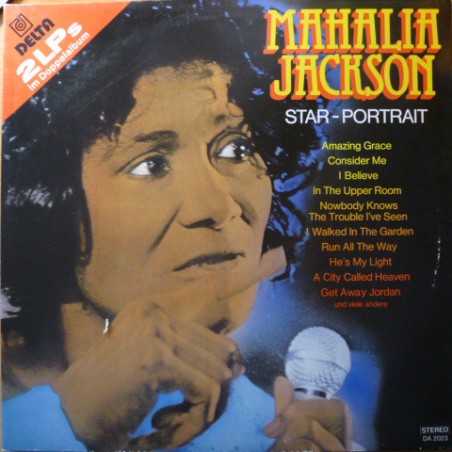 Jackson Mahalia ‎– Star-Portrait Mahalia Jackson|Delta Music ‎– DA 2023