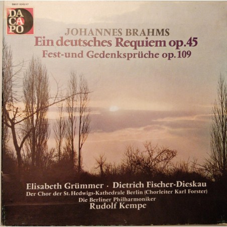 Brahms Johannes ‎– Ein Deutsches Requiem-Für Soli, Chor-Fest- Und Gedenksprüche...|Die Volksplatte ‎– SMVP 8046/47