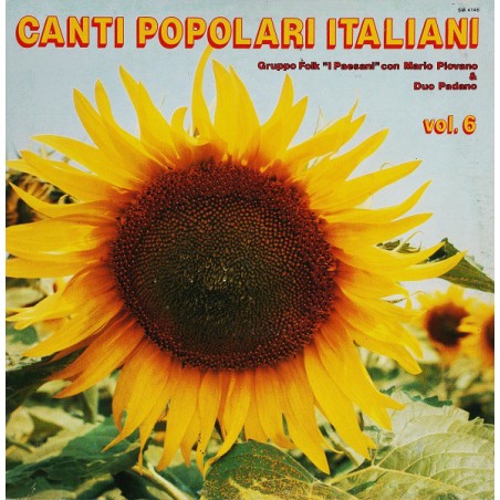 Gruppo Folk "I Paesani" Con Mario Piovano & Duo Padano ‎– Canti Popolari Italiani Vol.6|1986     Joker – SM 4146