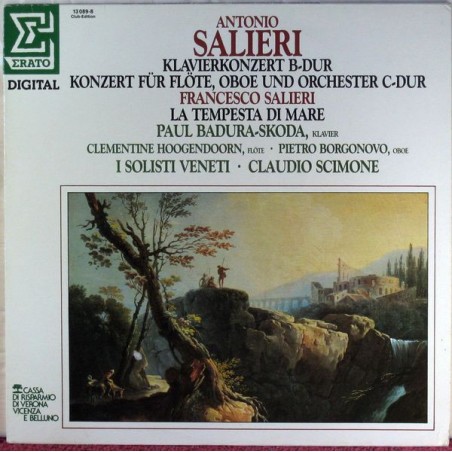 Salieri-Konzert Für Klavier Und Orchester - Paul Badura-Skoda ‎|1986    	Konzert Für Klavier Und Orchester B-dur