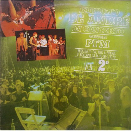 André Fabrizio De ‎– In Concerto (Arrangiamenti PFM) Vol. 2°|1980    Ricordi ‎– ORL 8431
