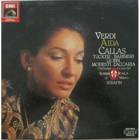 Verdi‎– Aïda-Callas-Gobbi -Coro  E Orchestra Del Teatro Alla Scala di Milano-Serafin|1987  HMV– 29 0976 3