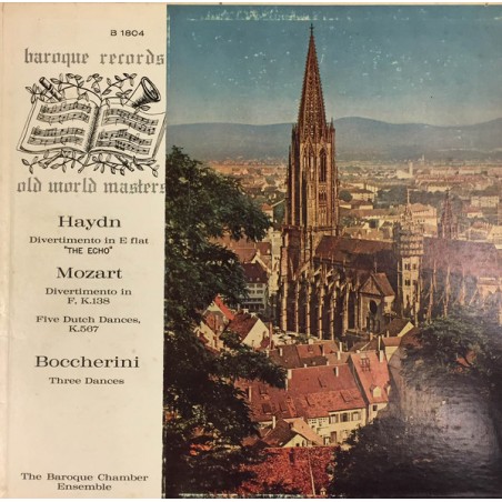 Haydn- Mozart-Boccherini-Divertimento -Five Dutch Dances- Three Dances |1960    Baroque – B 1804