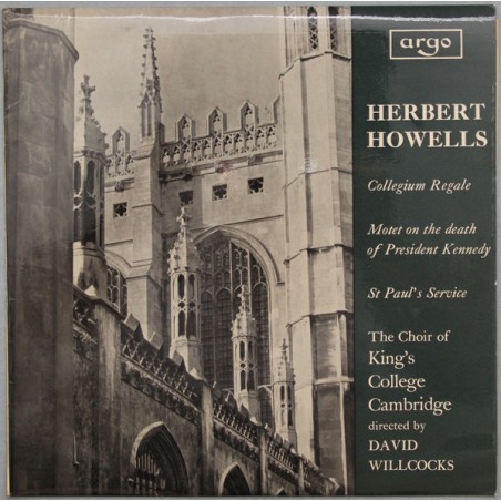 Howells Herbert -Church Music- The King's College Choir Of Cambridge, David Willcocks ‎|1967   	Argo-RG 507