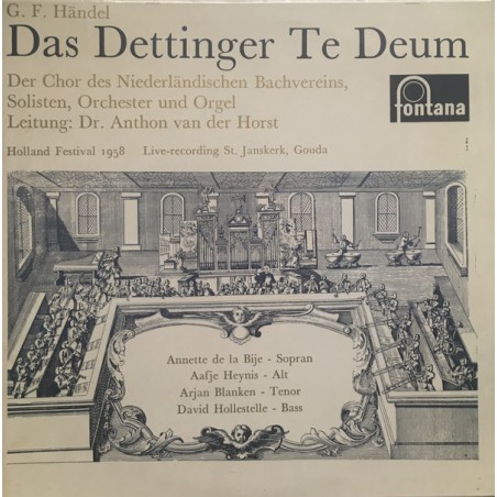 Händel Georg Friedrich - Das Dettinger Te Deum- Der Chor Des Niederländischen Bachvereins|Fontana ‎– 698012 CL