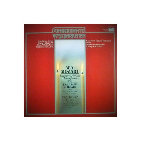 Mozart - Vesperae Solennes de Confessore, Exsultate Jubilate-Karl Foster|1980   Schwann, AMS 1215
