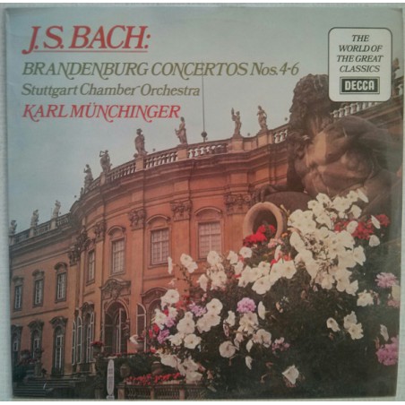 Bach-Brandenburg Concertos Nos. 4-6- Münchinger|1975   Decca ‎– SPA.383