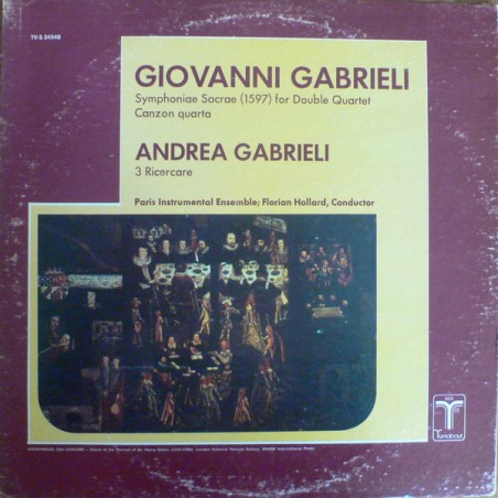 Gabrieli Giovanni - Andrea Gabrieli – Symphoniae Sacrae-Canzon Quarta / 3 Ricercare |1974    VOX/Turnabout ‎– TV-S 34540