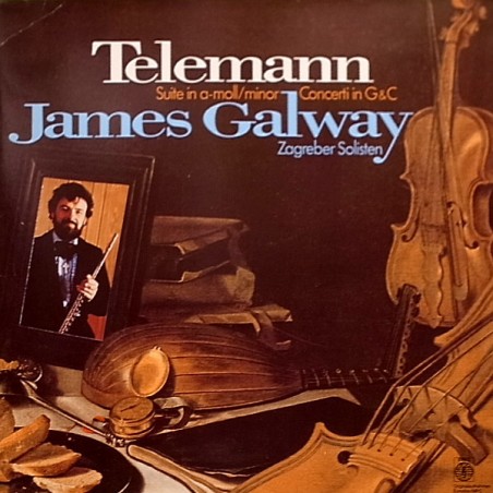 Telemann -Suite In A-Moll/Minor Concerti In G&C- James Galway ‎|1978    Eurodisc ‎– 30 419 6