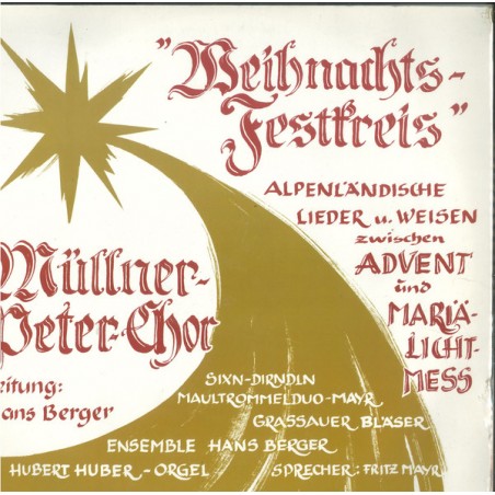 Müllner Peter Chor ‎– Weihnachtsfestkreis|TeBiTo ‎– LP 034