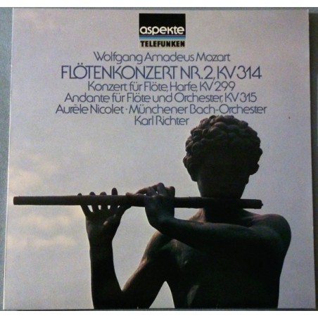 Mozart -Flötenkonzert Nr. 2, KV 314-  Aurèle Nicolet, Rose Stein, Karl Richter ‎|Telefunken ‎– 6.41 351